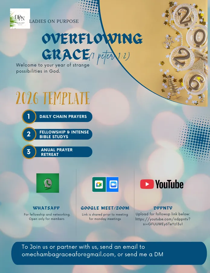 Overflowing Grace prayer meeting flyer